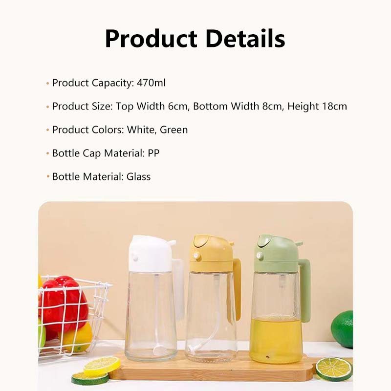 Jomo Dual Flow Glass Oil Bottle