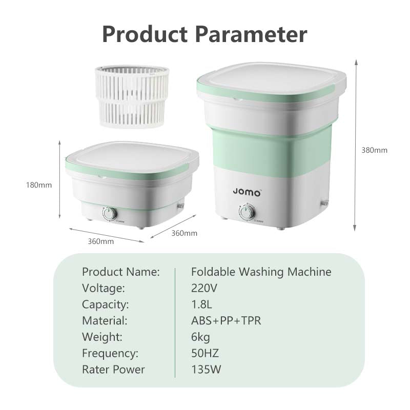 Foldable Washing Machine Portable Electronic Mini Washing Machine with drain basket