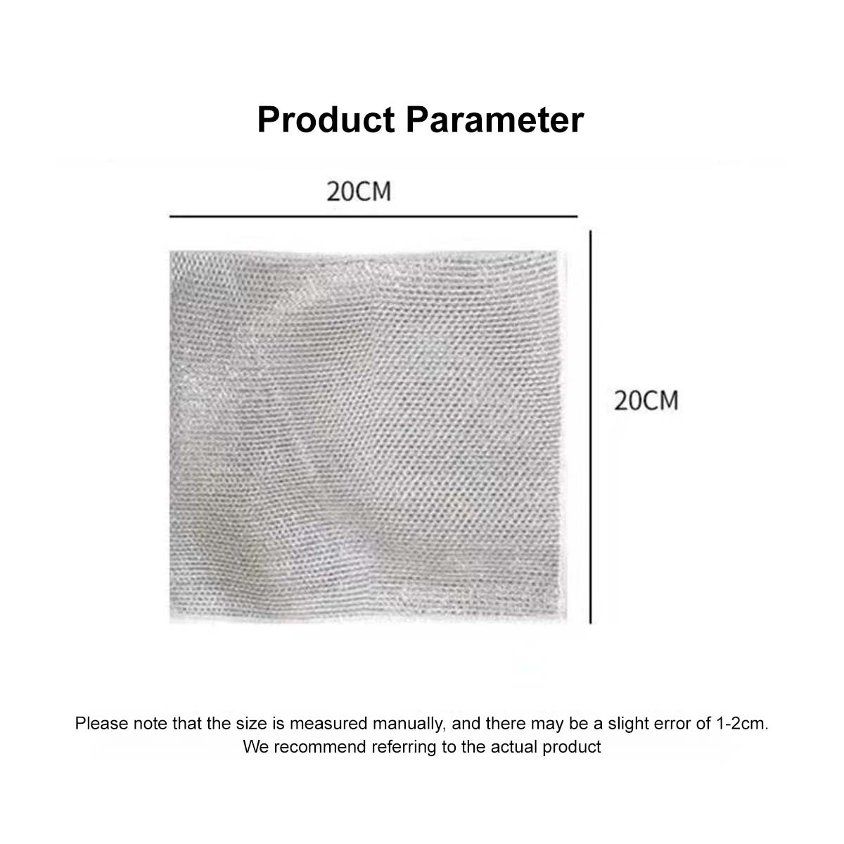 Multipurpose Wire Dishwashing Rags Dry and Wet Use Mesh Design Quick Dry