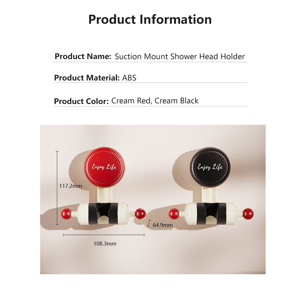 【Buy 1 Get 1 FREE】Suction Mount Shower Head Holder