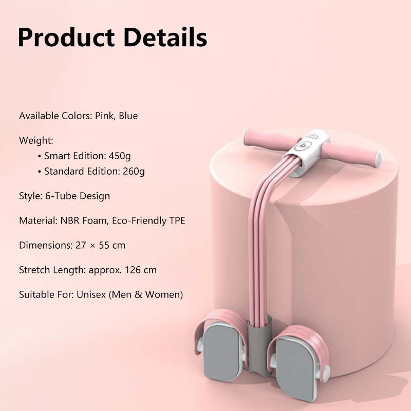 Multi-Function Pedal Puller | Smart Counter, LED Display, Voice Feedback | Home Workout Equipment