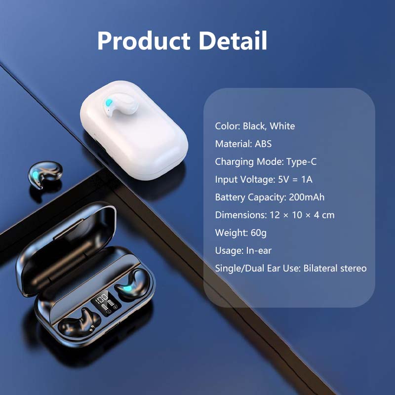 Wireless Bluetooth Sleep Headphones Invisible Earbuds with Noise Cancelling HiFi Sound Quality Ultra-Long Battery Sleep Friendly
