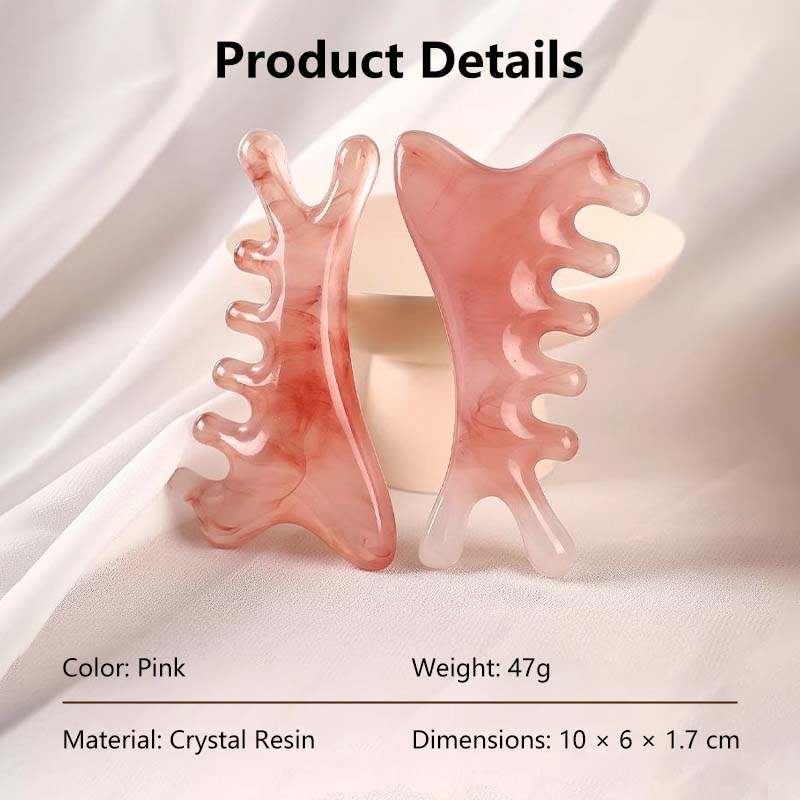 4 in 1 Multi-Functional Massage Comb Scalp, Face, Eye & Neck Massage Meridian Therapy Gua Sha Tool