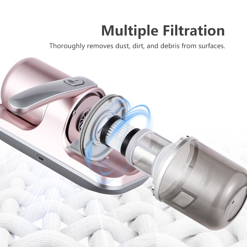 JOMO 8000Pa Cordless Dust Mite Vacuum UV-C Ultraviolet Rays Powerful Suction High Frequency Suction