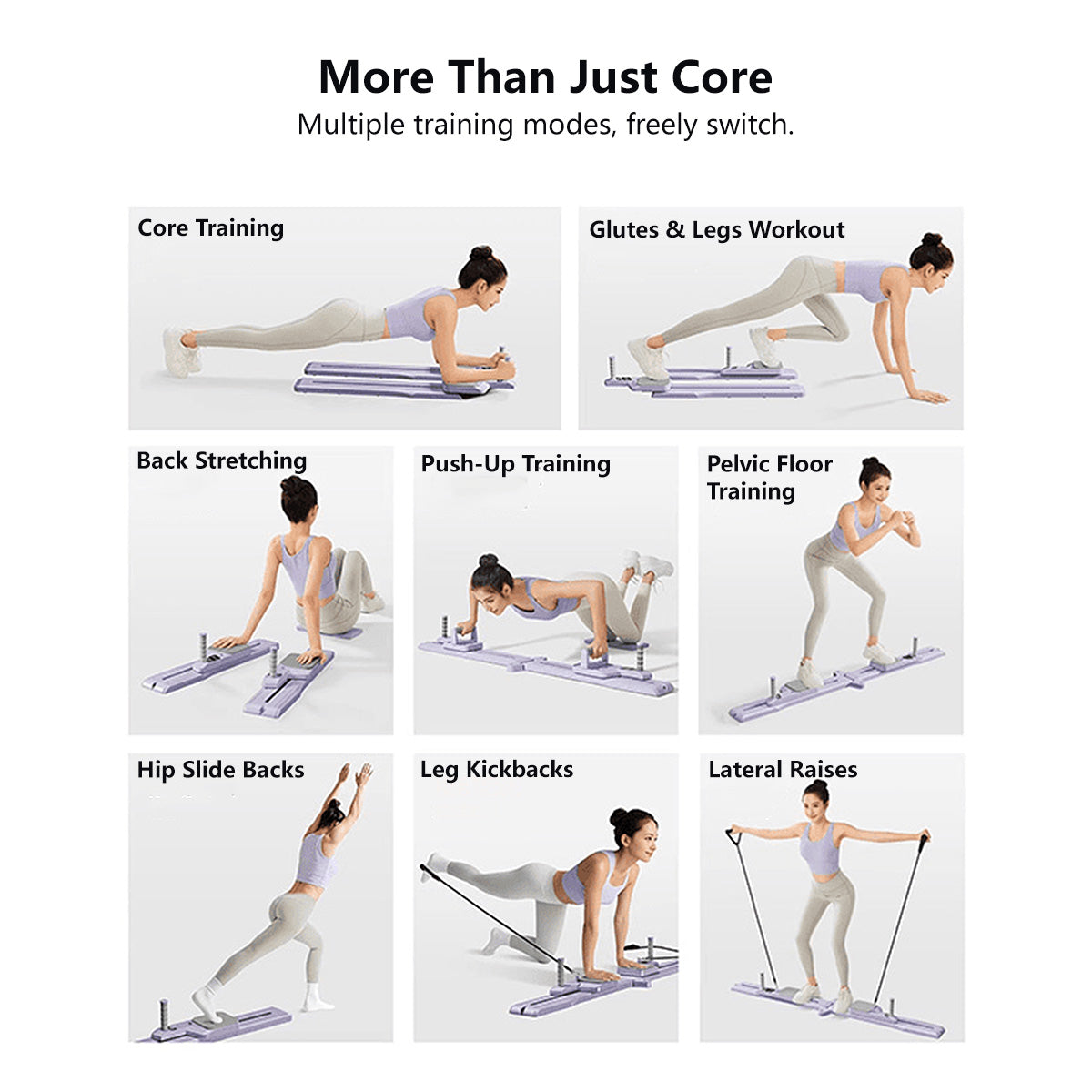 Detachable Core Trainer Board 6-in-1 Multifunctional Home Fitness Equipment Pilates Board