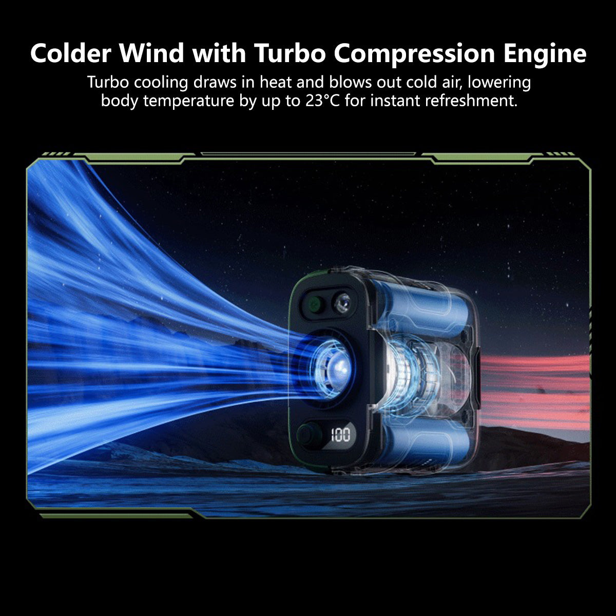 Portable Waist Fan 10000mAh