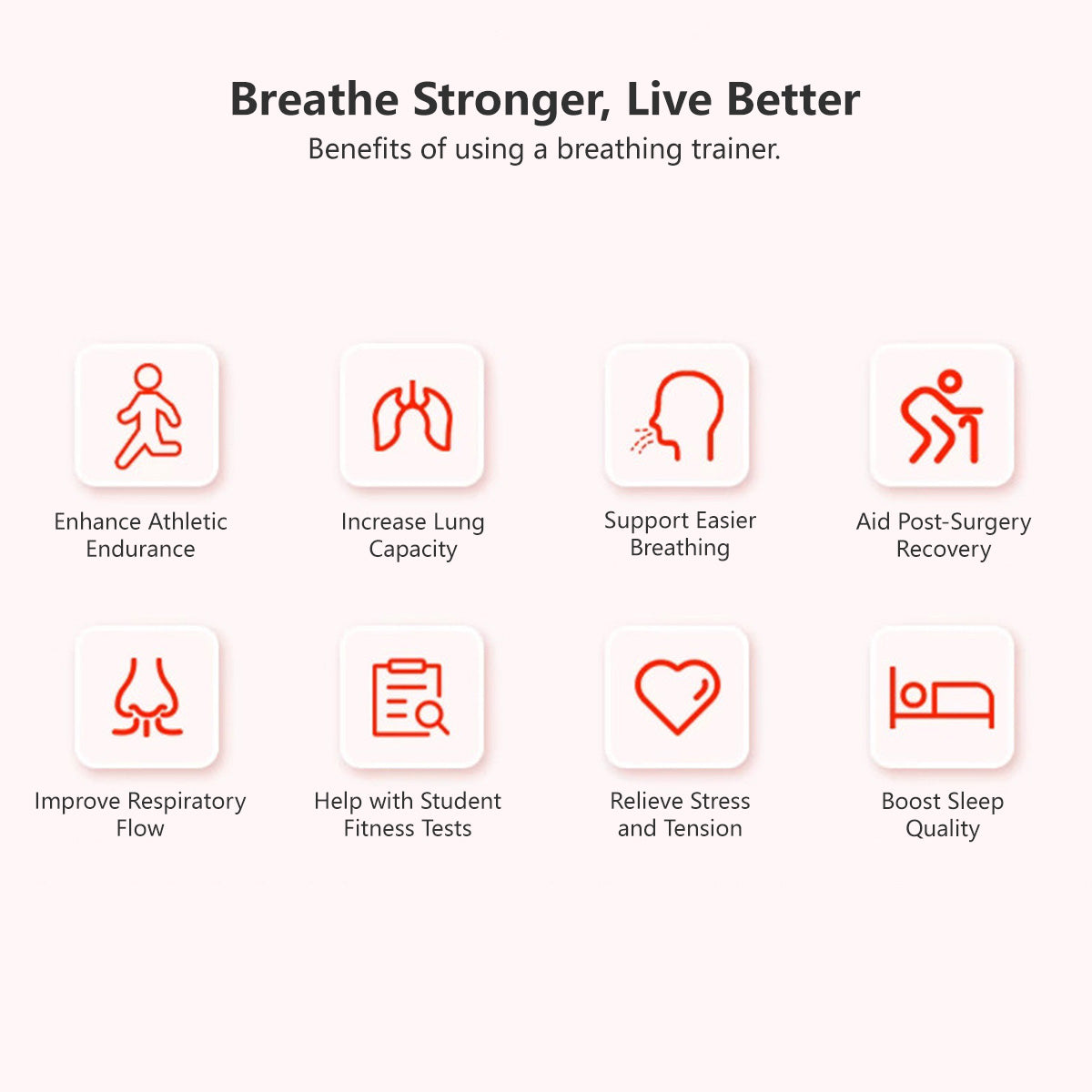 Weighted Breathing Dumbbell Oxygen Training Breathe Fit Unisex