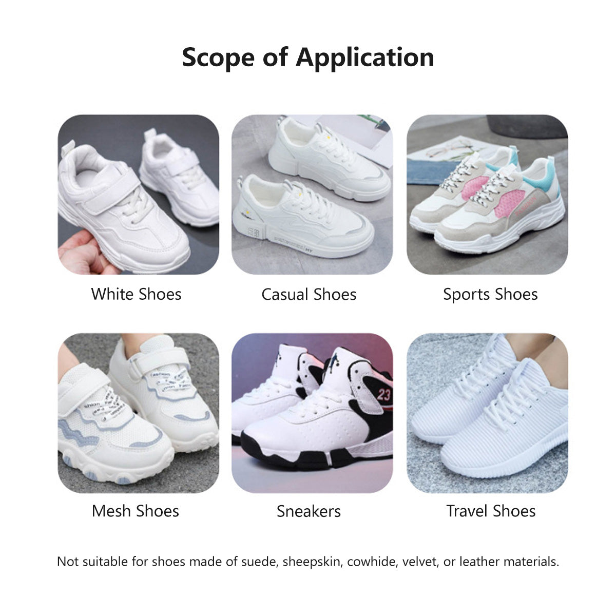 【Buy 1 get 1 FREE @$9.9!】Shoe Cleaner with Brush White Shoe Dry Cleaner Stain Removal Shoe Whitening & Care (200ml)
