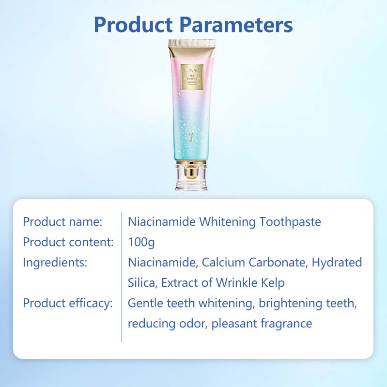 BodyAid Niacinamide Whitening Toothpaste to Remove Tooth Stains Bad Breath Counter Toothpaste Oral Care