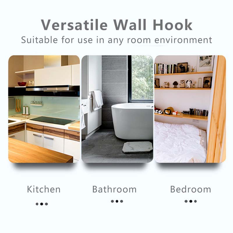 ✅SG Local Seller✅ Transparent Wall Hook Multipurpose Adhesive PVC Hook Hanger Organizer Wall-mounted