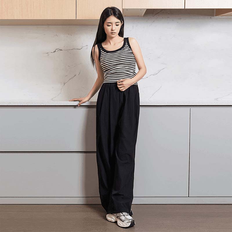 Straight-Leg Yamamoto Pants