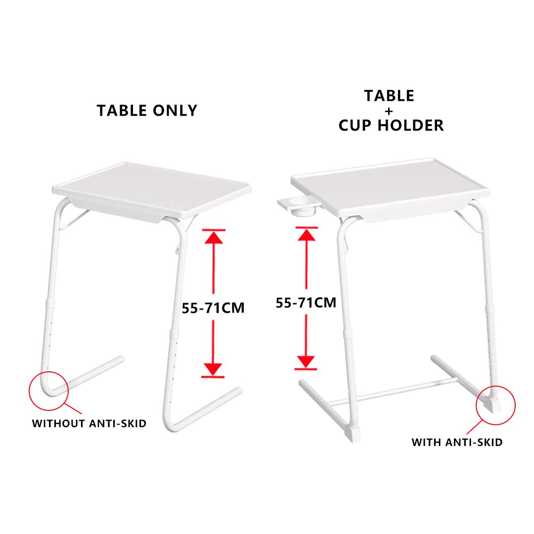 Height Adjustable Beside Table Folding Computer Desk Lifting Multi-Purpose Side Table Bed Table