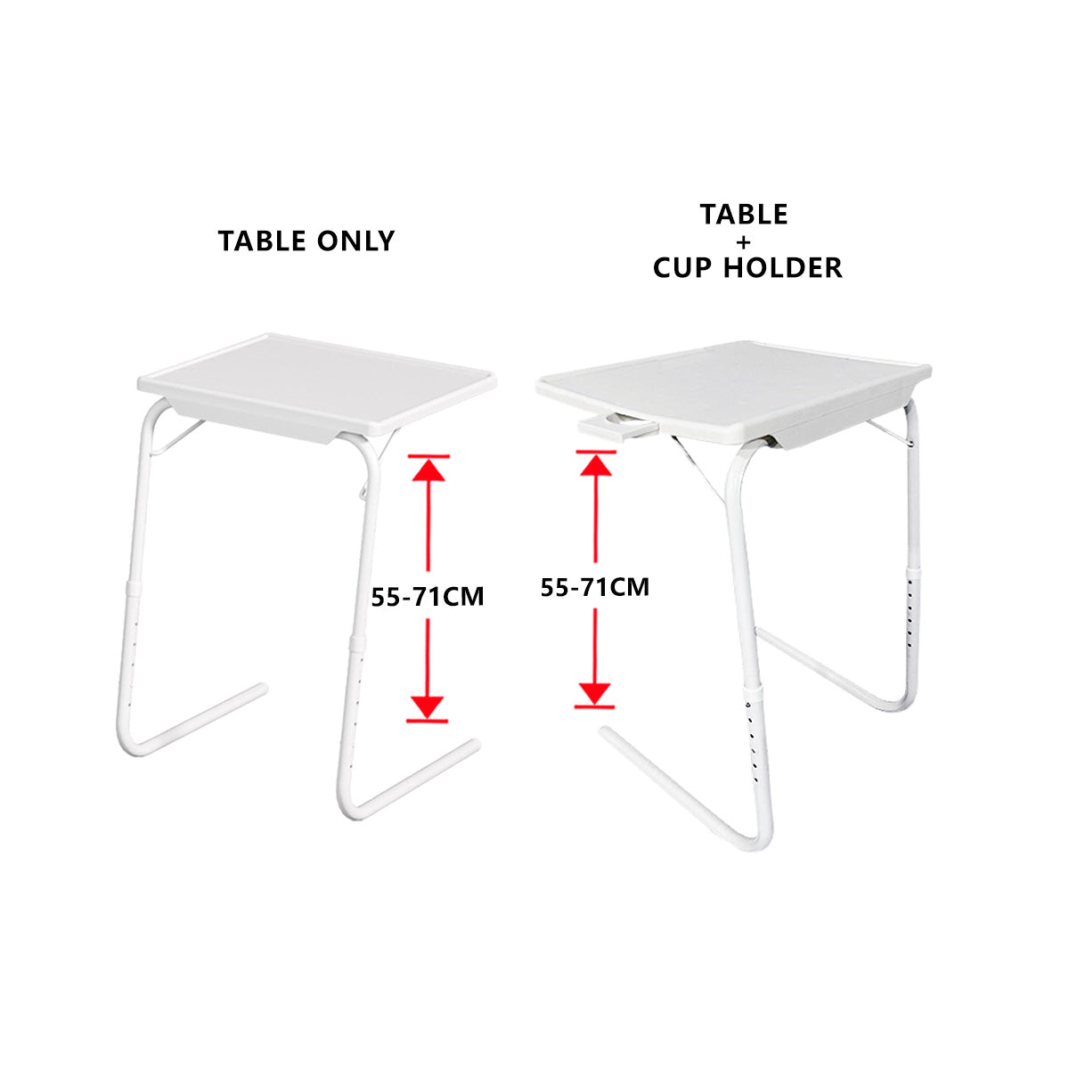 Height Adjustable Beside Table Folding Computer Desk Lifting Multi-Purpose Side Table Bed Table