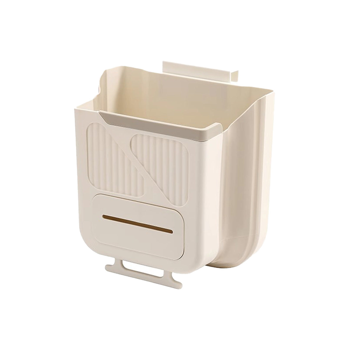 2-in-1 Hanging Foldable Garbage Bin 4L Dry and Wet Bins Garbage Bin Dust Bin Trash Can Rubbish Bin