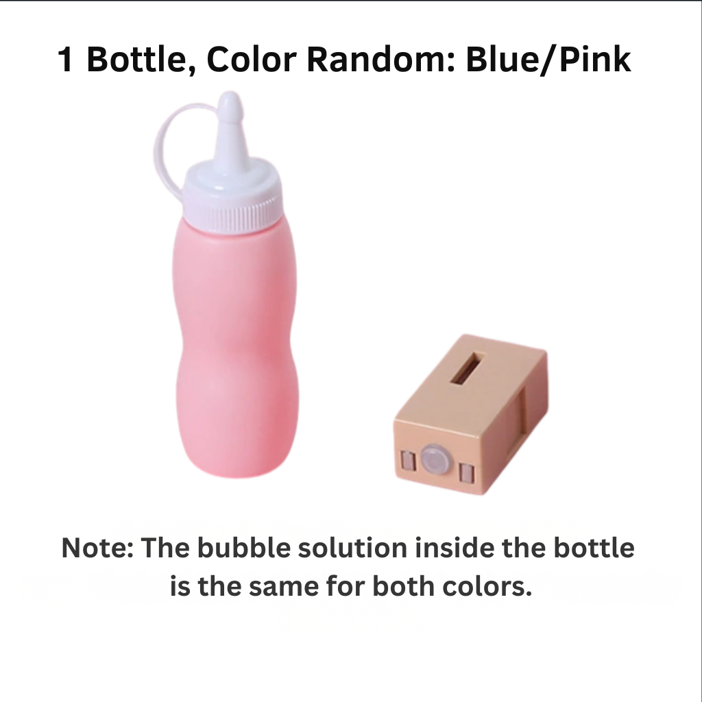 Magic Smoke Bubble Machine with LED Lights & Music - Automatic Bubble Blower Toy for Kids