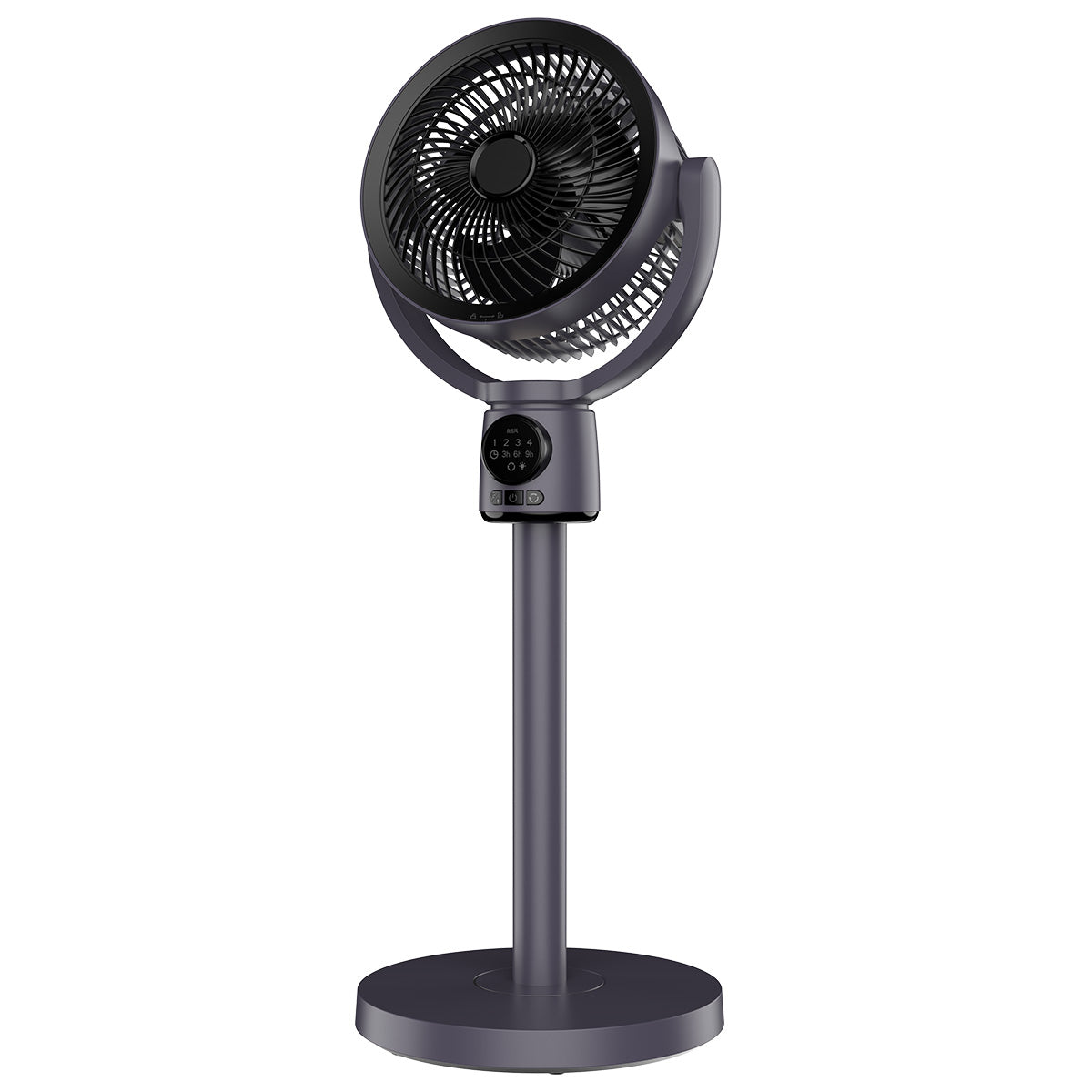 Air Circulation Fan Adjustable Height 5 Gear Wind Level 3 Level Timer Type-C Charging Build in Light