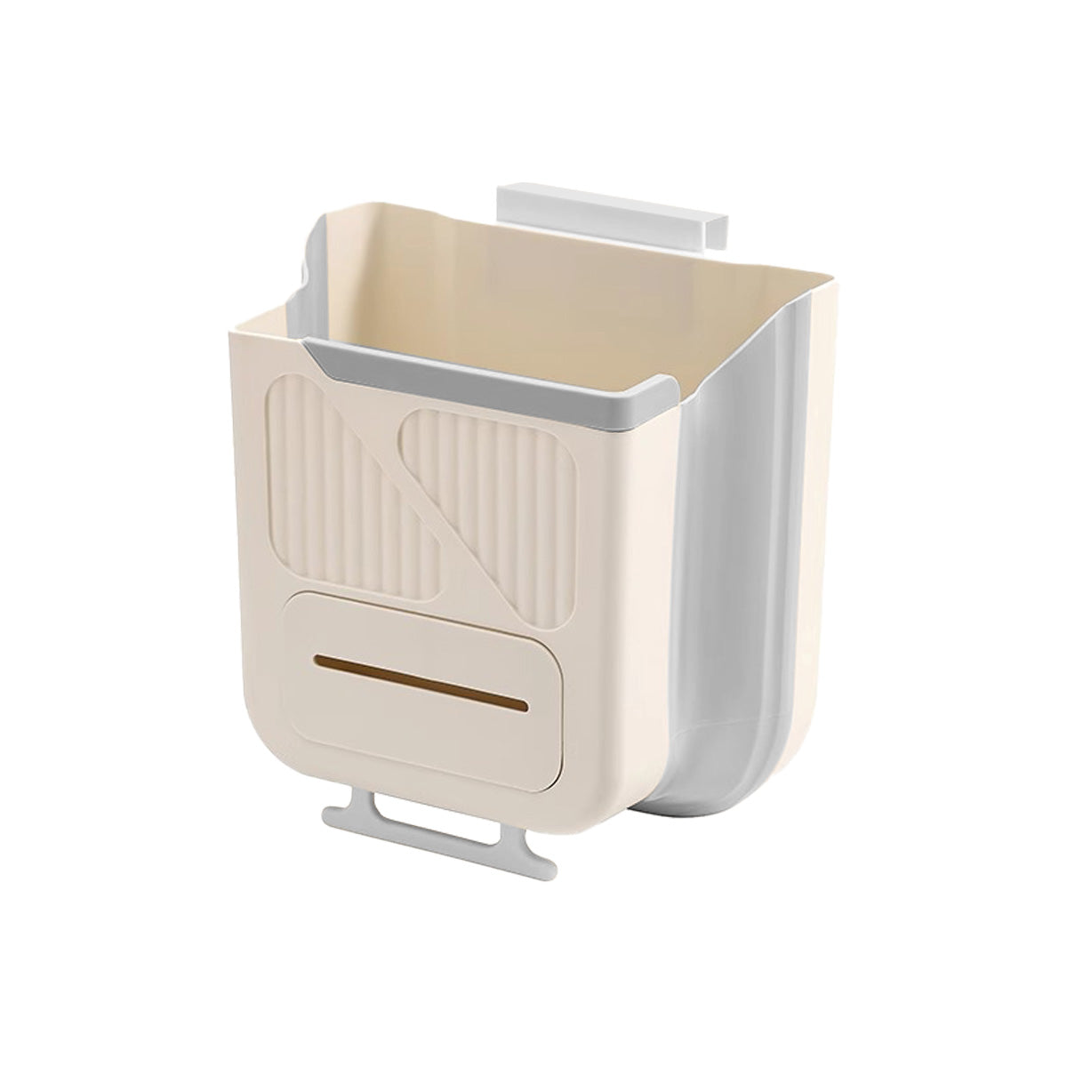 2-in-1 Hanging Foldable Garbage Bin 4L Dry and Wet Bins Garbage Bin Dust Bin Trash Can Rubbish Bin