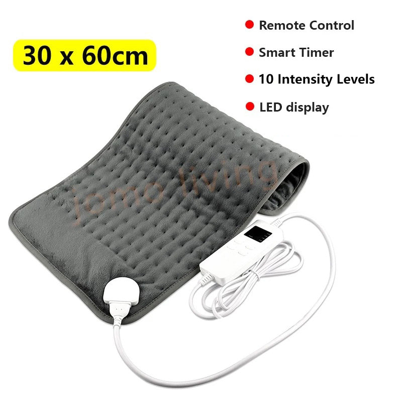 JOMO Electric Heating Pad Back Pain Massage Machine Washable Heat In 30 Sec