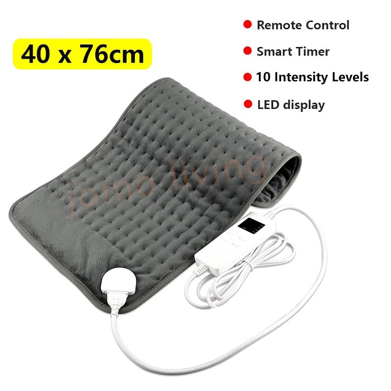JOMO Electric Heating Pad Back Pain Massage Machine Washable Heat In 30 Sec