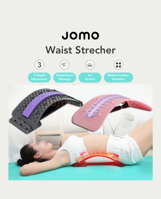 Lumbar Stretcher Back Waist Lumbar massager Fitness stretch Relax Lumb –  JomoSg