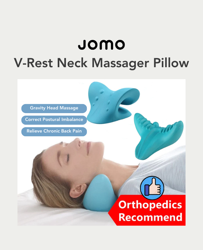 JOMO Neck Massager V & C Shape Pillow Neck Stretcher Relax – JomoSg