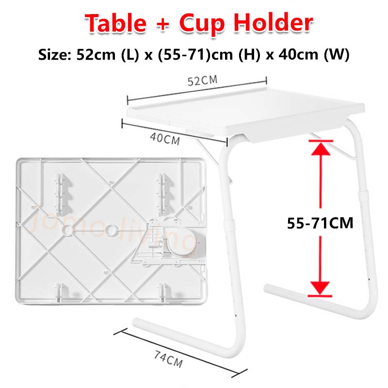 Height Adjustable Beside Table Folding Computer Desk Lifting Multi-Purpose Side Table Bed Table