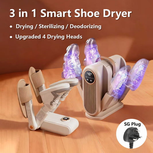 Fast Shoes Dryer Portable Electric Shoe Heater Sterilizer Sports Shoe Socks Clothes Dryer Dehumdifier