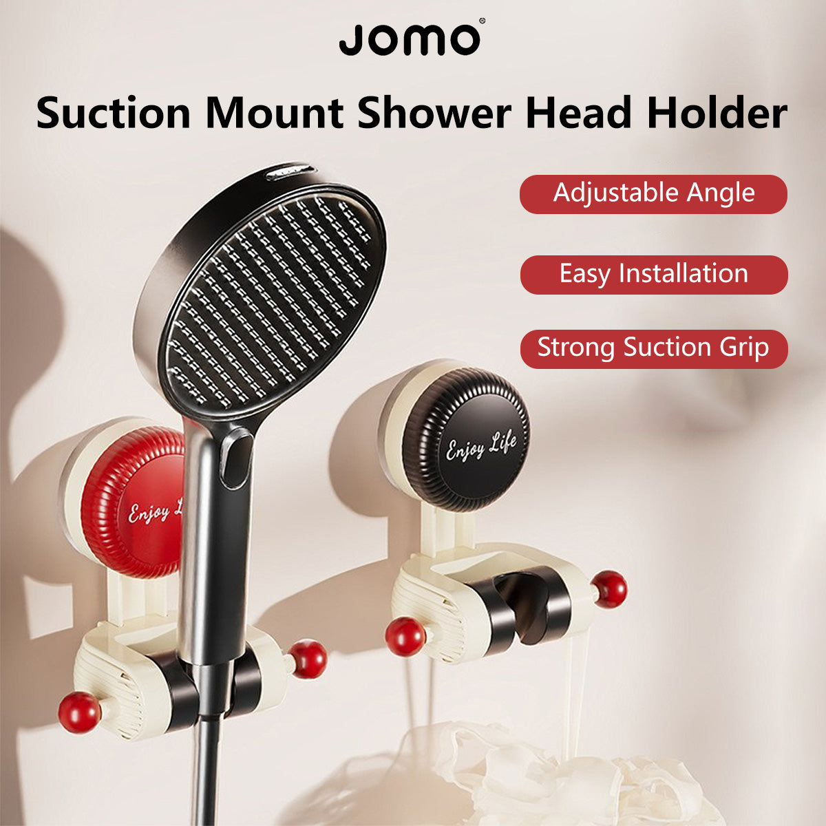 【Buy 1 Get 1 FREE】Suction Mount Shower Head Holder