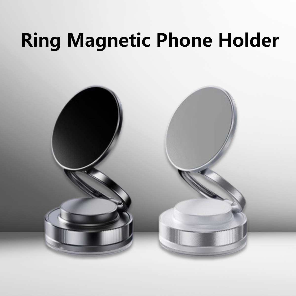 Ring Magnetic Phone Holder Car Mount Stand 360 Degree Rotation Strong Magnet Air Vent Support Universal Mobile Bracket