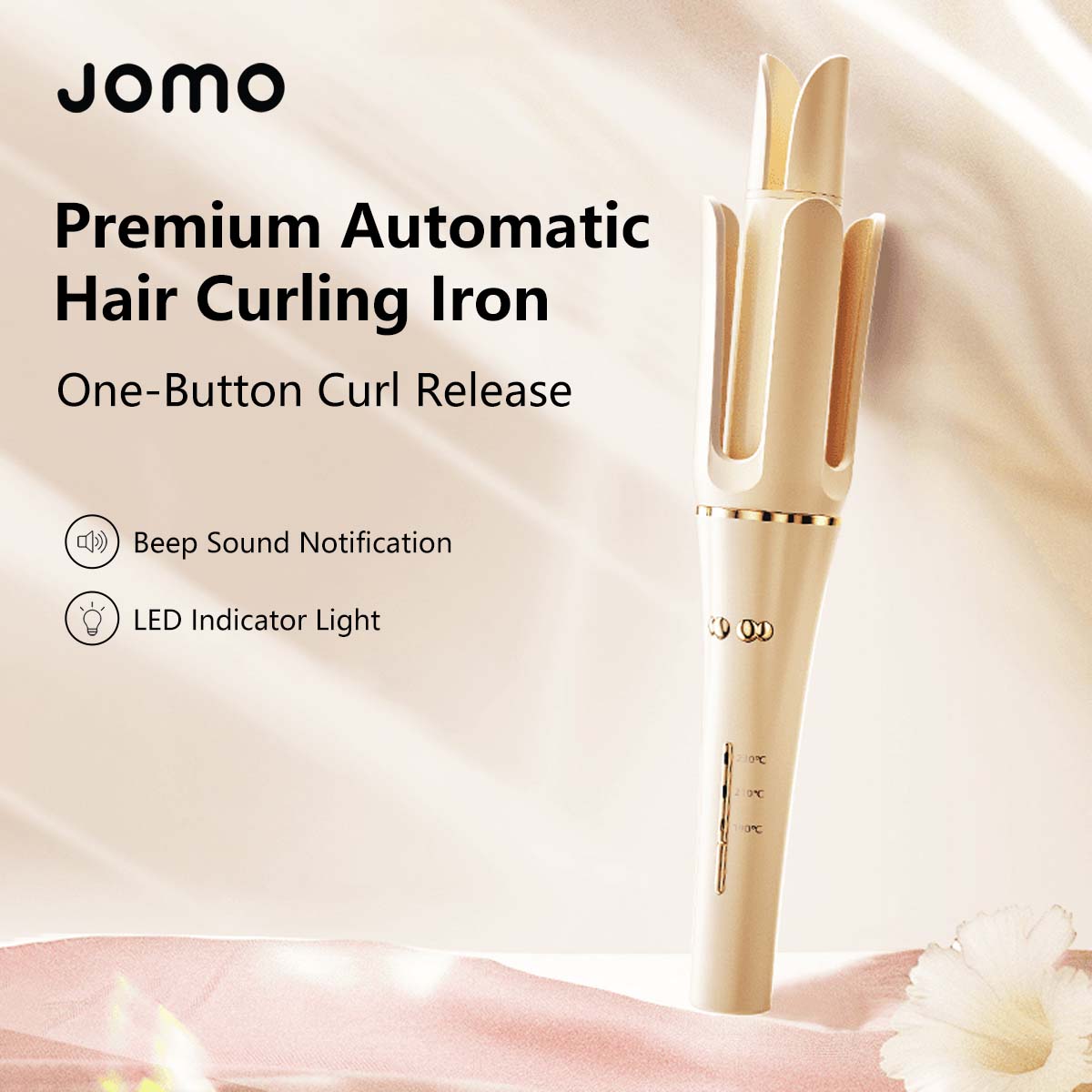 Premium Automatic Hair Curling Iron with Rotating Ceramic Barrel Fast Heat Anti-Frizz Styling Tool