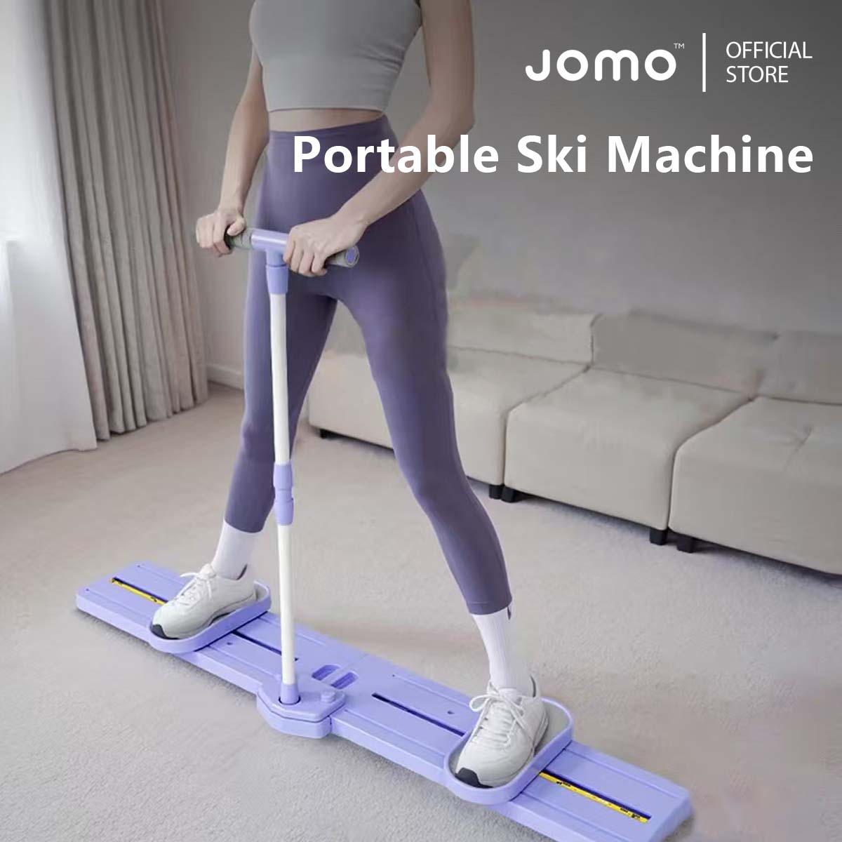 【2025 NEW】JOMO Premium Portable Ski Machine Pilates Board Home Leg Exercise/Slimming Fitness 滑雪机