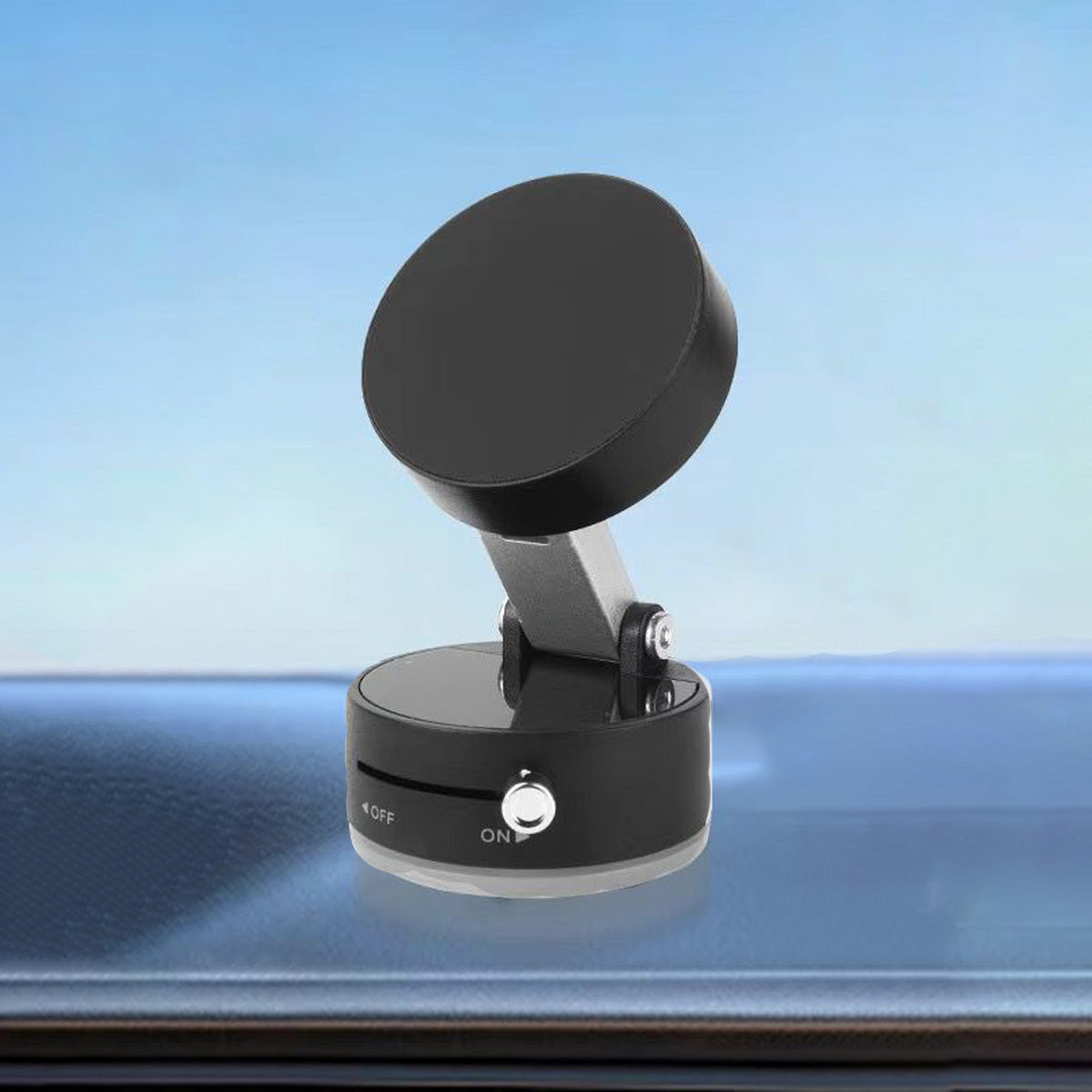 360° Adjustable Magnetic Vacuum Phone Holder Adjustable Angle Foldable Strong Vaccum Magnet Works For Any Surface