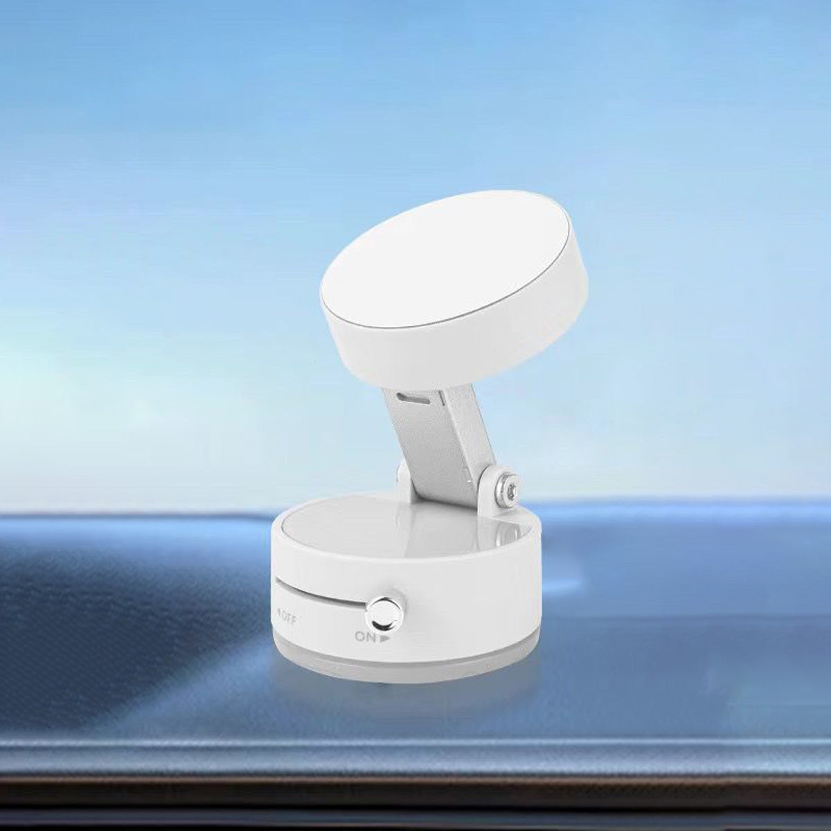 360° Adjustable Magnetic Vacuum Phone Holder Adjustable Angle Foldable Strong Vaccum Magnet Works For Any Surface