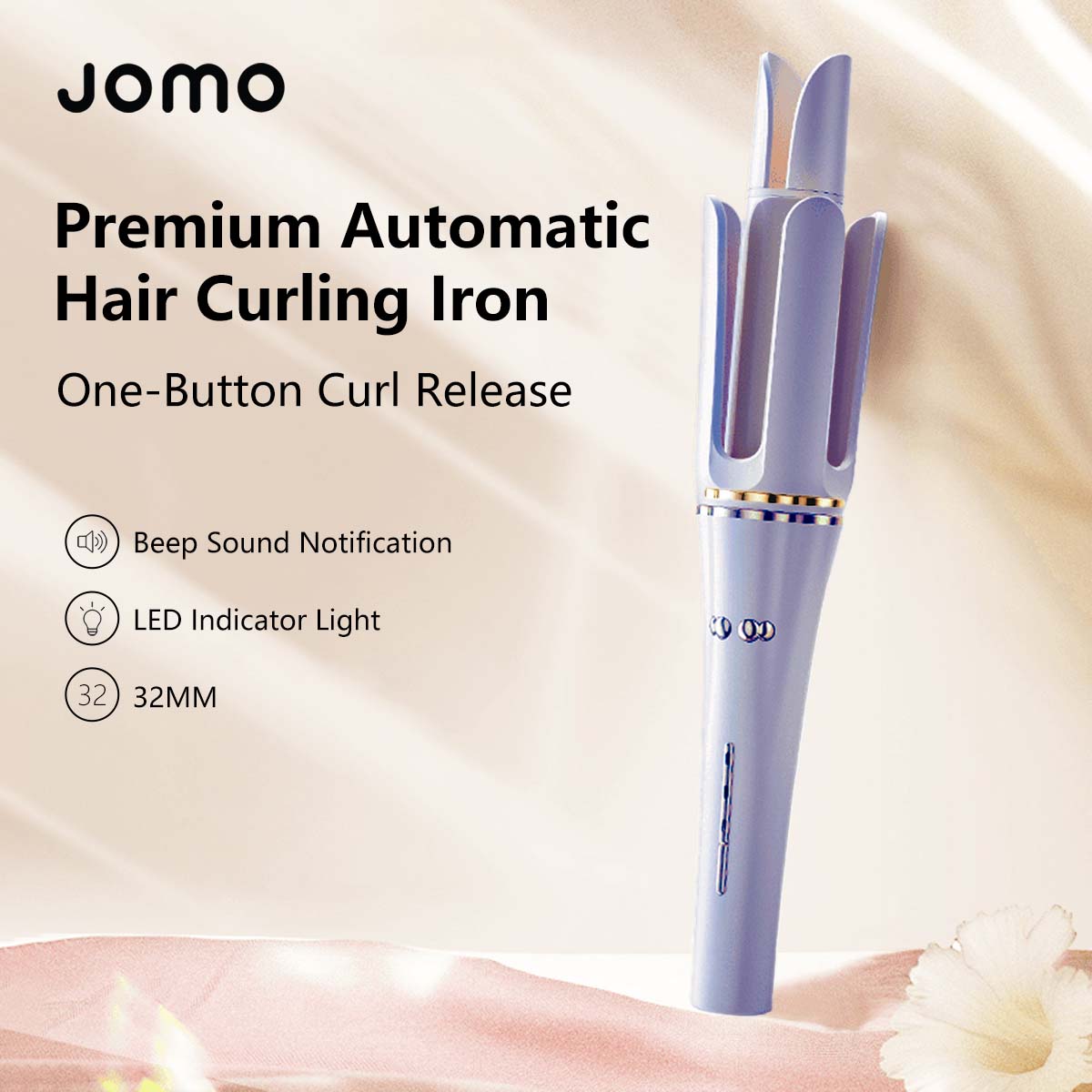 Premium Automatic Hair Curling Iron with Rotating Ceramic Barrel Fast Heat Anti-Frizz Styling Tool