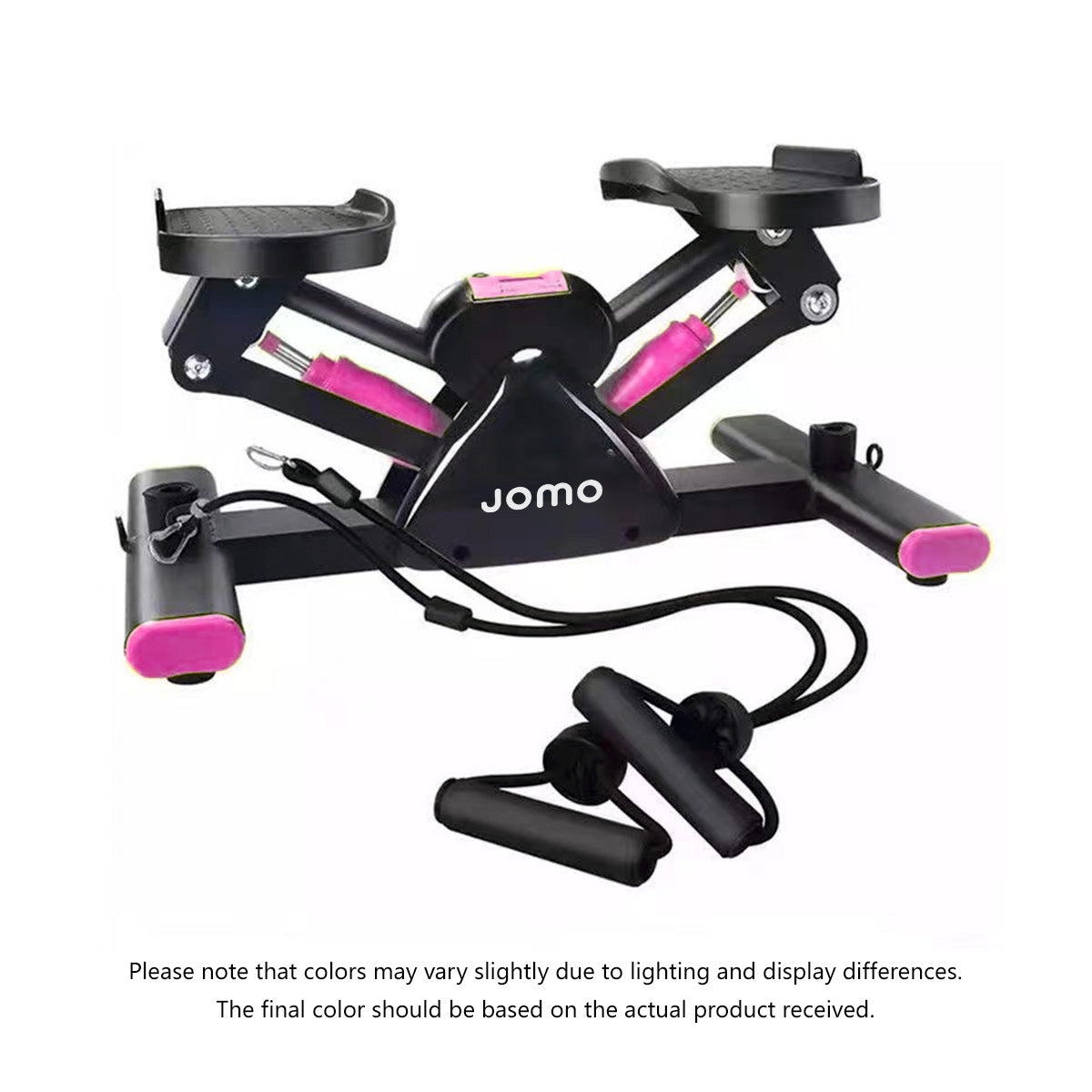 JOMO Indoor Mini Side Stepper with Resistance Band Mini-Stepper Machine V Stepper Home Fitness Exercise