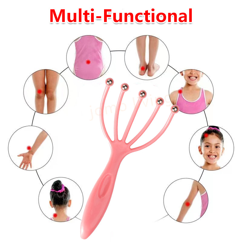 Octopus Head Neck Scalp Massager Stress Release Relax Massage Tool