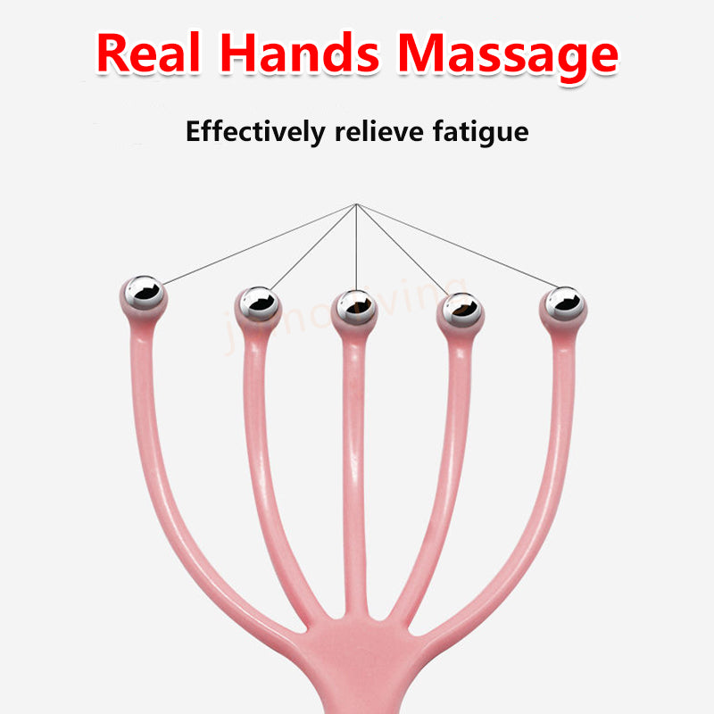 Octopus Head Neck Scalp Massager Stress Release Relax Massage Tool