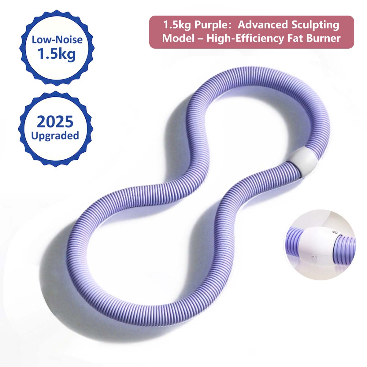 Soft Spring Hula Hoop Compact Waist Trainer Portable Exercise Ring for Weight Loss and Core Training