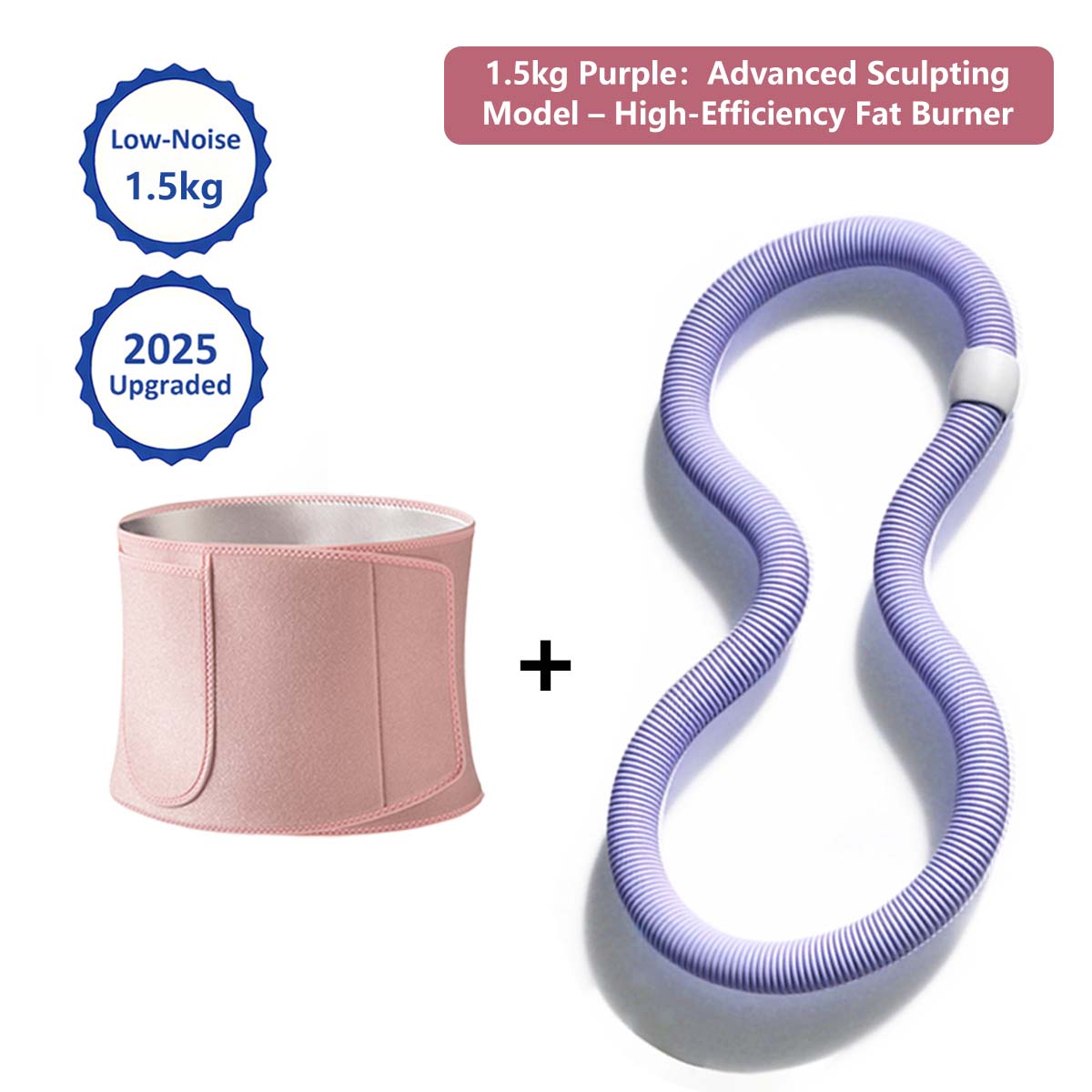 Soft Spring Hula Hoop Compact Waist Trainer Portable Exercise Ring for Weight Loss and Core Training