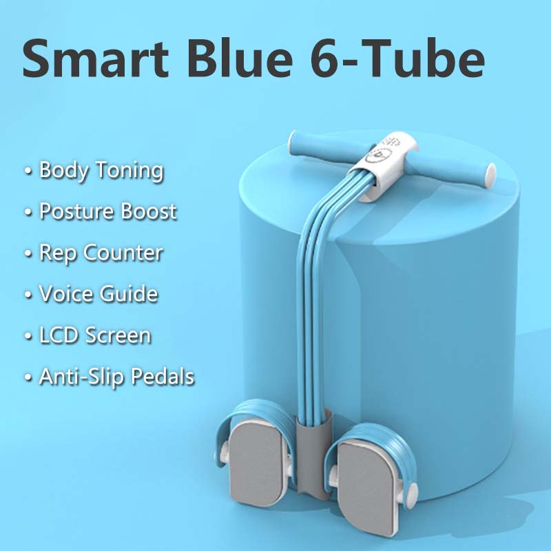 Multi-Function Pedal Puller | Smart Counter, LED Display, Voice Feedback | Home Workout Equipment