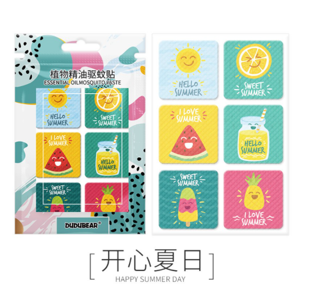 Cartoon Mosquito Repellent Patch 24pcs/Patch Essential Oil Children Adults
