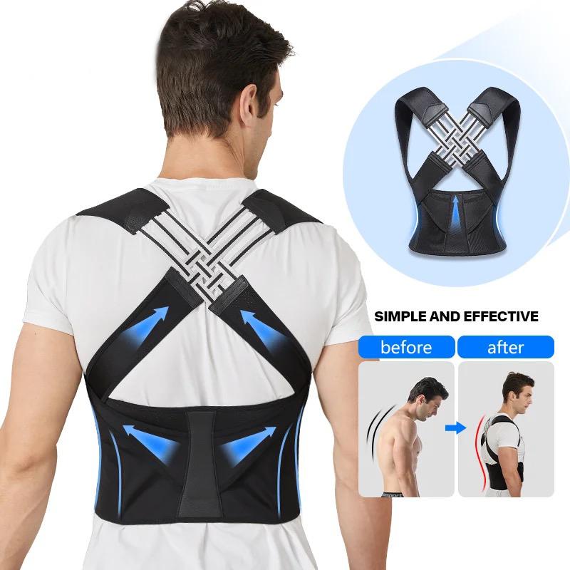 Posture Corrector | Adjustable Back Support Belt for Abdominal Waist Correction, Spine Alignment Waist Trainer