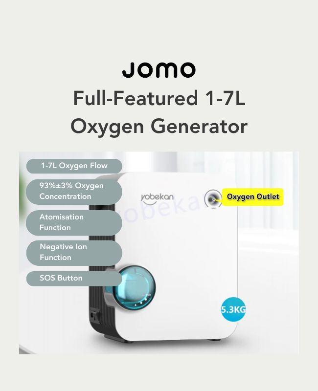 Yobekan 1-7L Oxygen Concentrator Oxygen Generator Machine Household Portable Atomizer Negative Ion