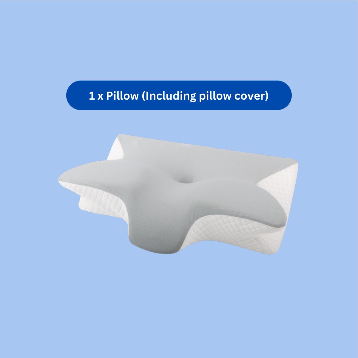 Butterfly Orthopedic Memory Pillow - Ergonomic Neck Support, Slow Rebound, for Back, Side & Stomach Sleepers
