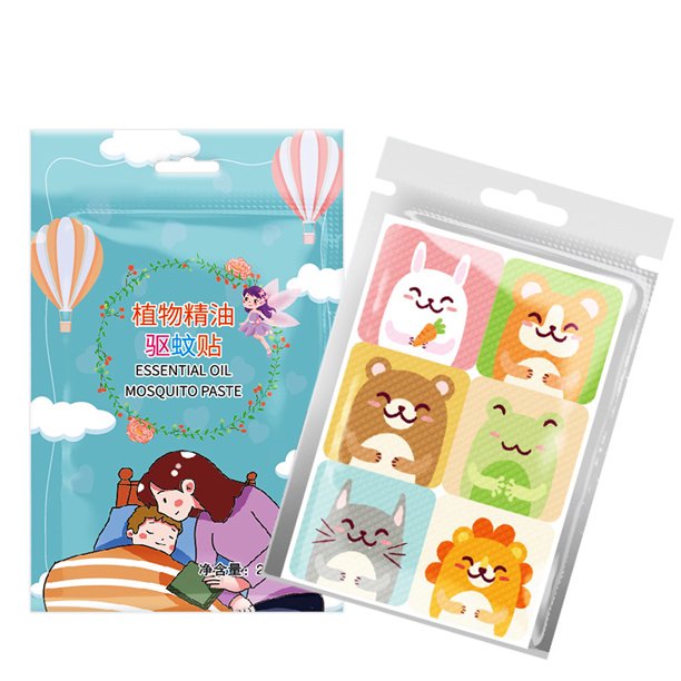Cartoon Mosquito Repellent Patch 24pcs/Patch Essential Oil Children Adults