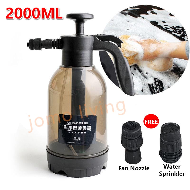 Car Wash Snow Foam Sprayer Bottle High Pressure Foam Spray Manual Air Pressure Garden Watering Car