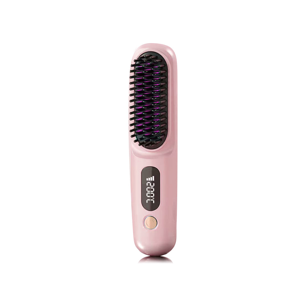 Portable Hair Straightener Comb Negative Ions Keratin Coated Hair Straightener Type-C Charging