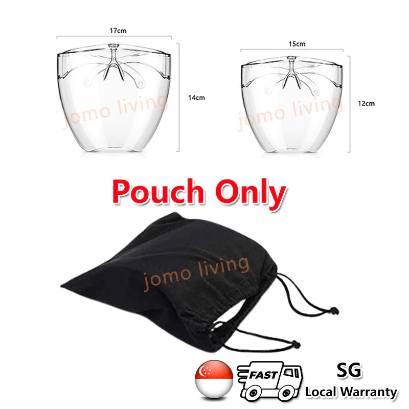 Full Face Protection Shield Mask Acrylic Protective full face Transparent Anti Fogging Windproof Antibacteria