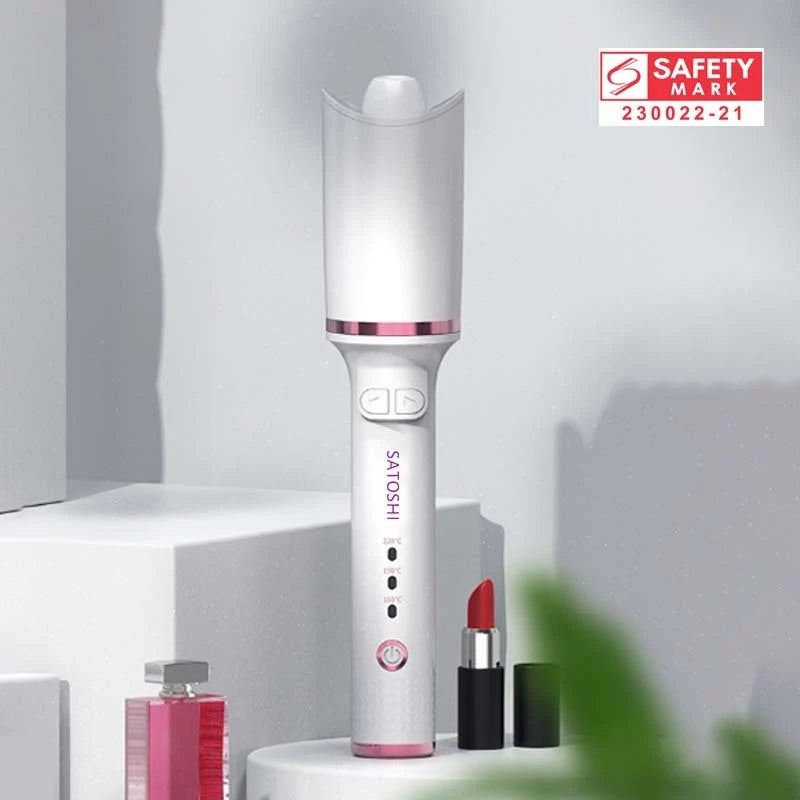 Premium Quality Auto Wireless Portable Ceramic Hair Curler USB Hair Straightener