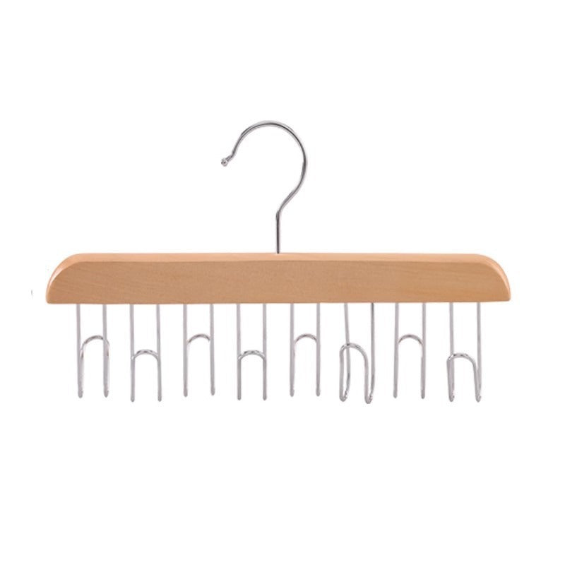 Multifunctional Hook Hanger Closet Space Saving Tidy Wood Hook Rotatable Hook